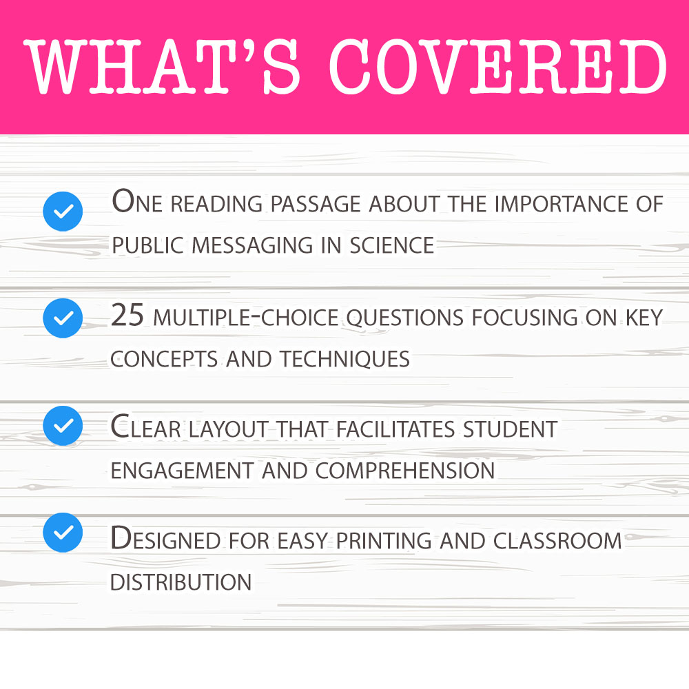 Grade 12 Science worksheet worksheet — Grade 12 Science – Effective Public Messaging Worksheet for Mastery — page 2