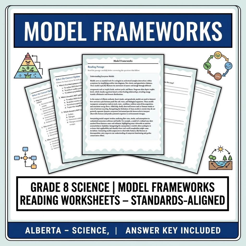 Grade 8 Science  Bundle | Ecosystem Dynamics & Environmental Impact Worksheets — included worksheet 3