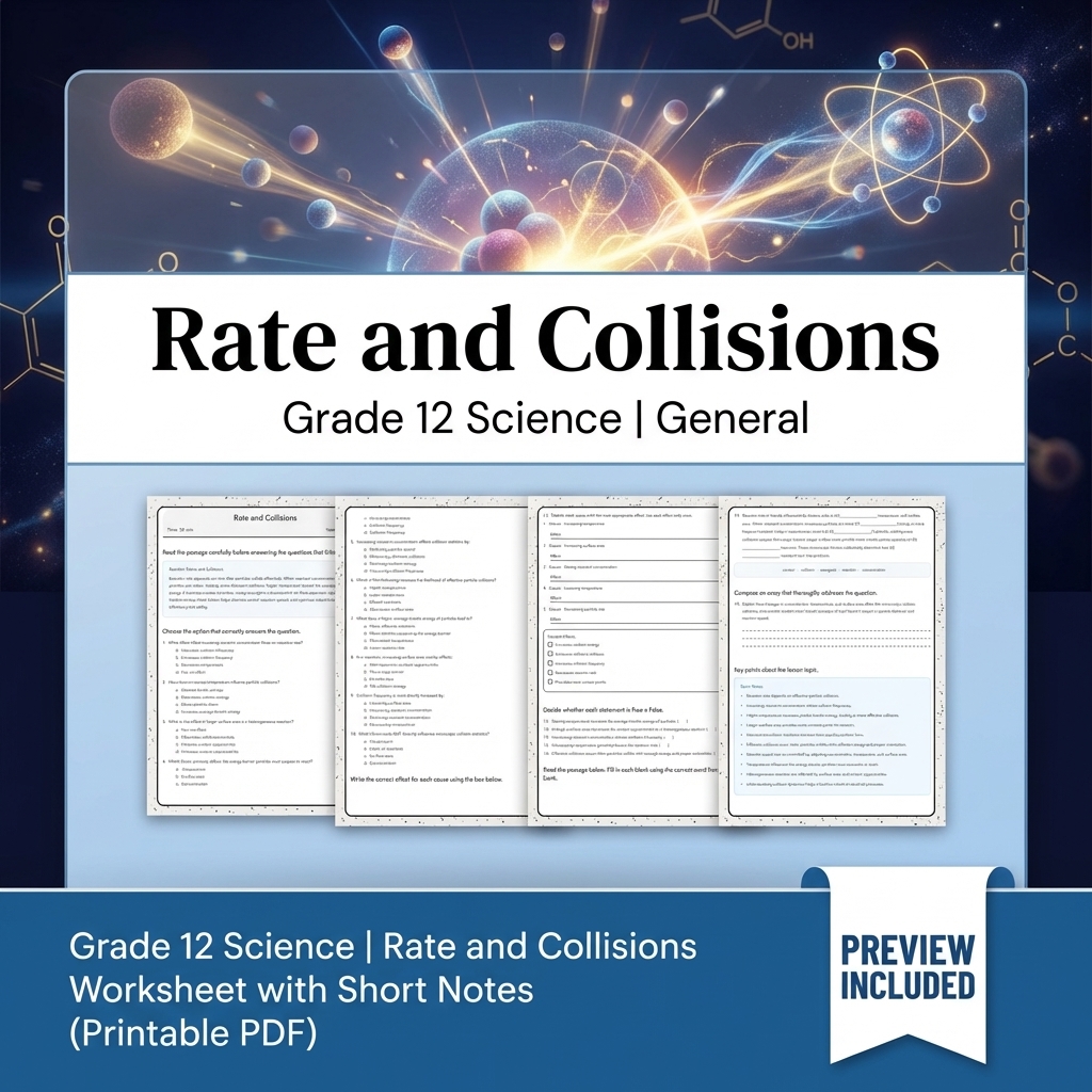 Grade 12 Evidence-Based Scientific Modeling Science Full-Year Bundle: General — included worksheet 6