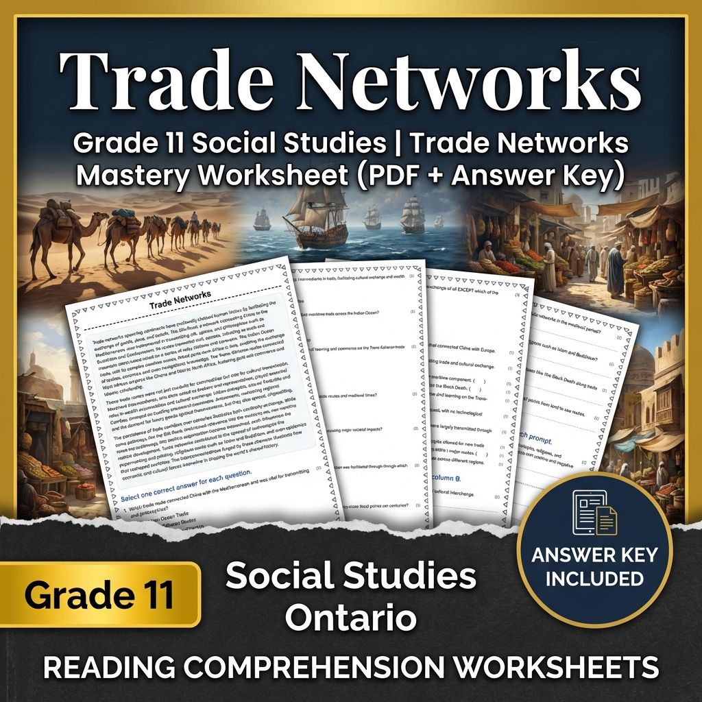 Grade 11 Social Studies UNIT Bundle | Civilizations, Trade & Cultural Exchange — included worksheet 2