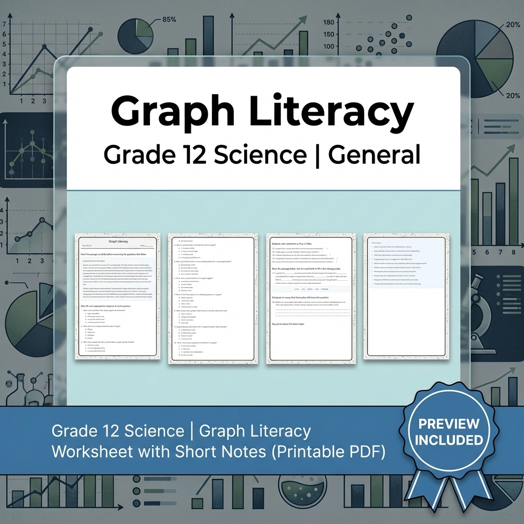 Grade 12 Evidence-Based Scientific Modeling Science Full-Year Bundle: General — included worksheet 7