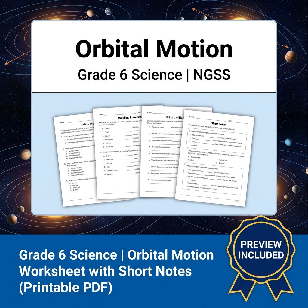 Grade 6 Science | Earth's Place in the Universe Unit Bundle (NGSS Worksheets) — included worksheet 1