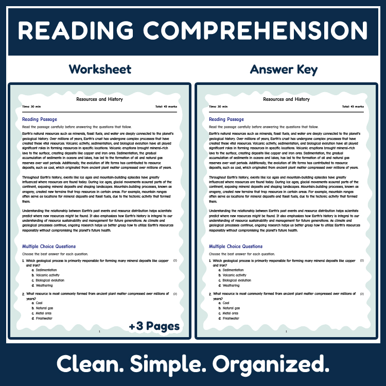 Science reading worksheets worksheet — 7th Grade Science | Resources & History Reading Worksheet – Standards-Aligned — page 2