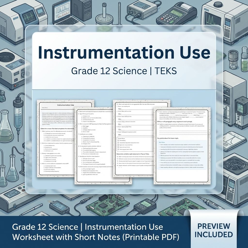 Grade 12 Science Workbook Bundle – Environmental, Genetics, Space & More — included worksheet 15