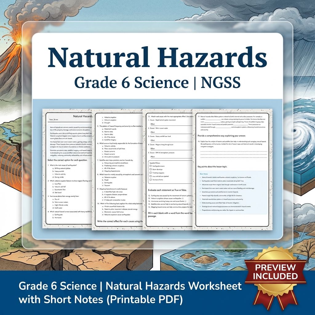 Grade 6 Science Worksheet Bundle | NGSS-Aligned Full Year Resource Pack — included worksheet 10
