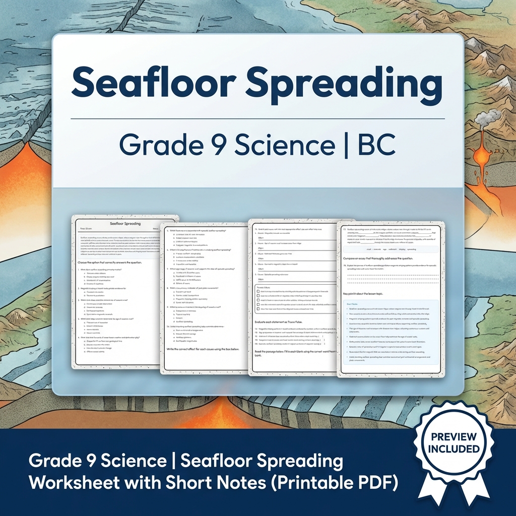 Grade 9 Science | BC Framework Lesson Bundle on Earth Systems & Climate — included worksheet 3