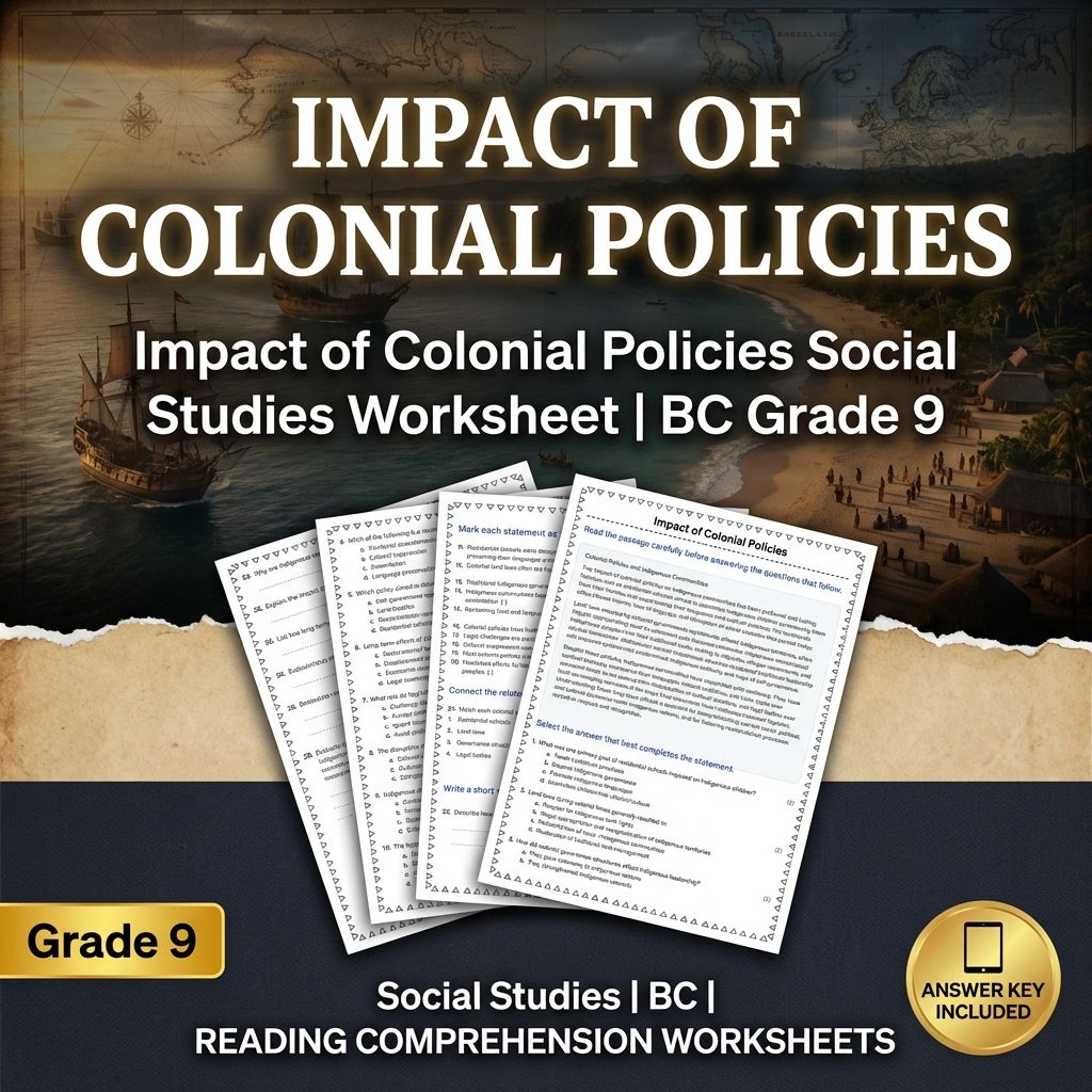 Grade 9 Social Studies | Contact, Cooperation & Conflict Bundle — included worksheet 3