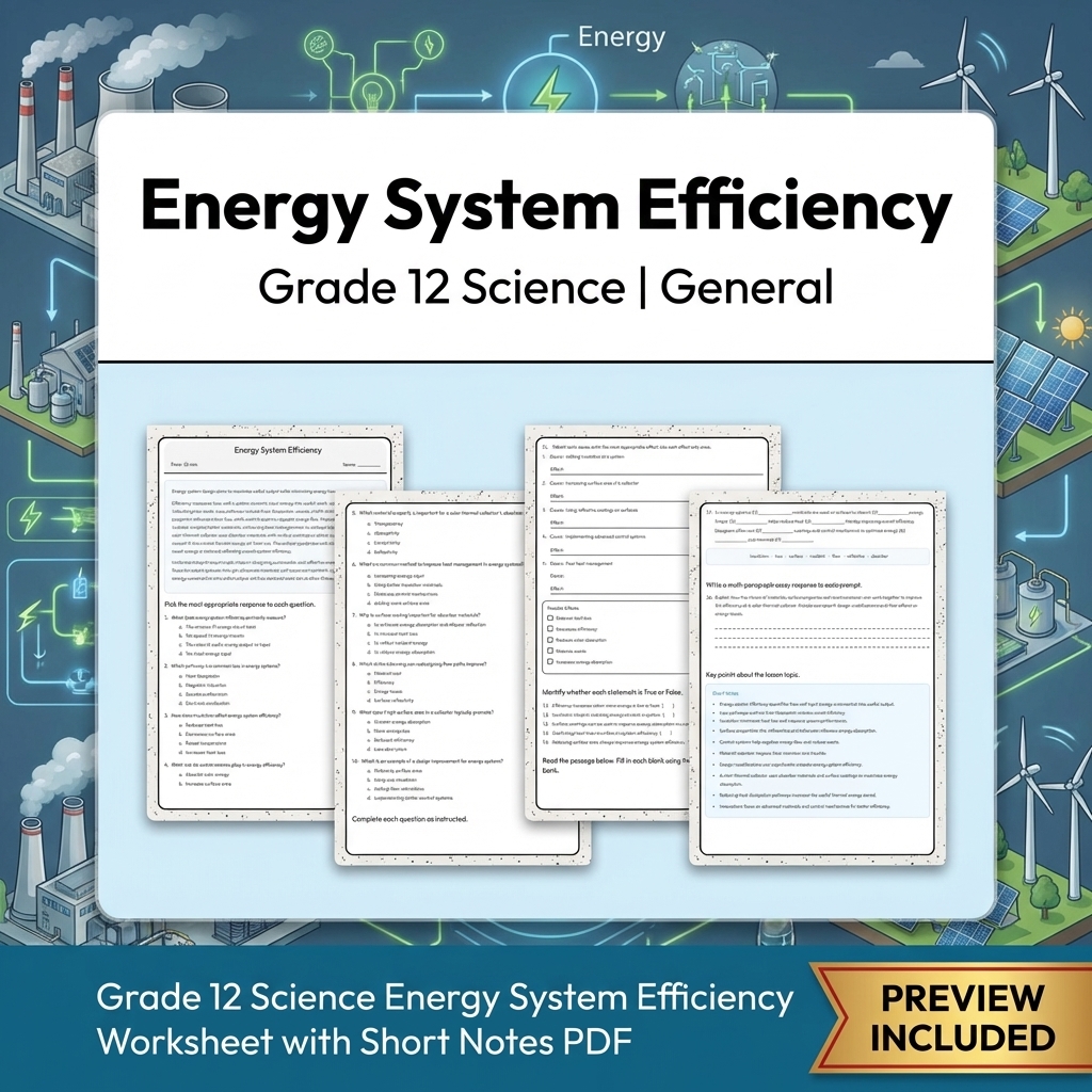 Grade 12 Evidence-Based Scientific Modeling Science Full-Year Bundle: General — included worksheet 8