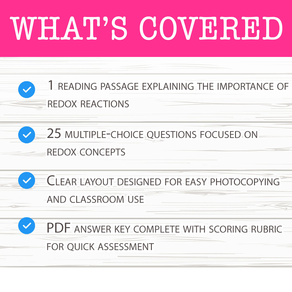 Grade 9 Science worksheet mcq paper worksheet — Grade 9 Science — Redox Concepts Worksheet for Mastery | PDF + Answer Key…