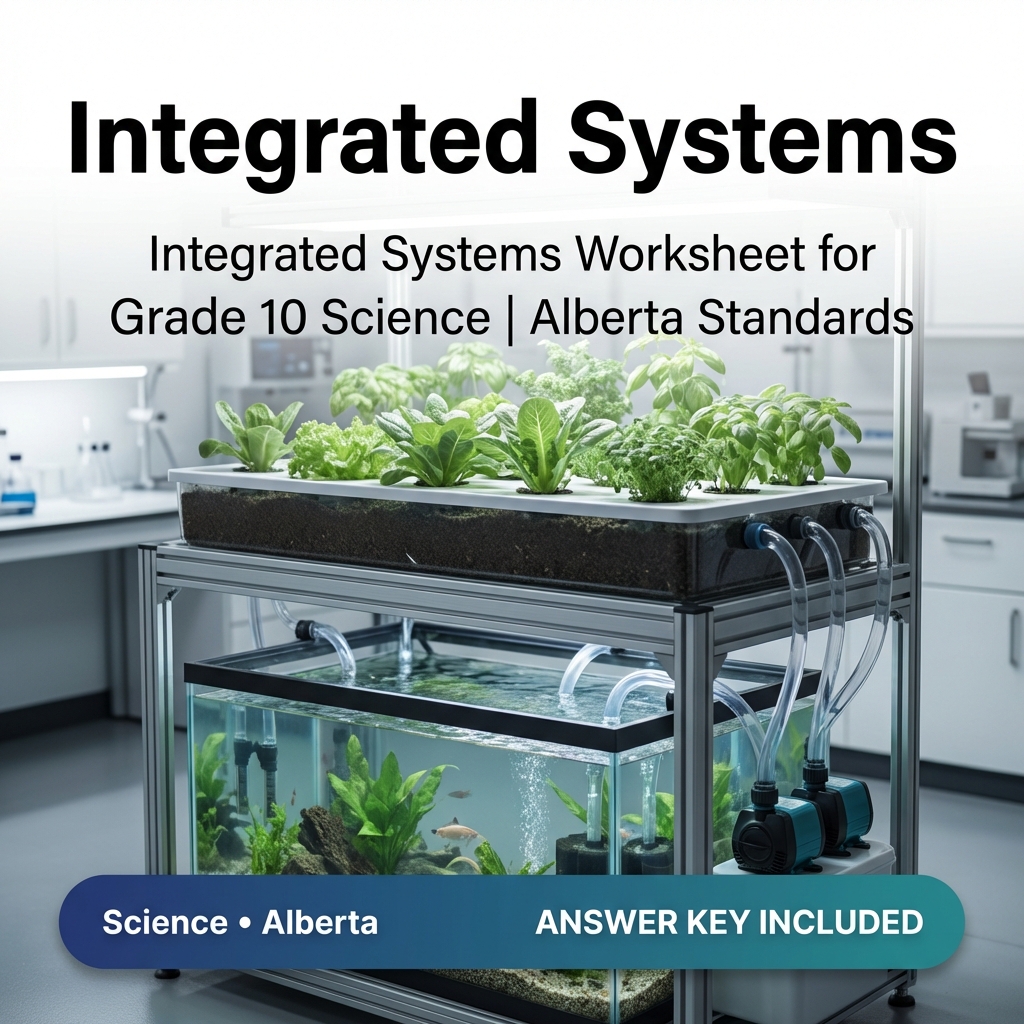 Integrated Systems Worksheet for Grade 10 Science | Alberta Standards