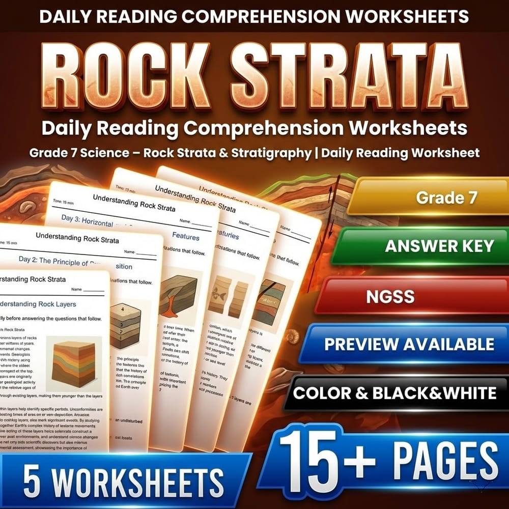Earth's Place in the Universe Grade 7 Science Worksheets Bundle | NGSS — included worksheet 1
