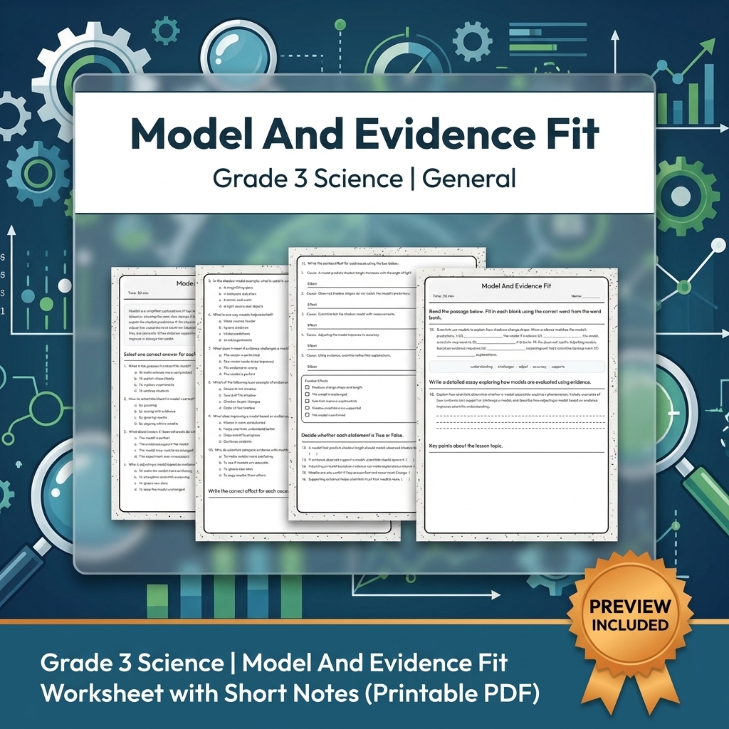 Grade 3 Science Full Year Bundle | Comprehensive Curriculum Resources — included worksheet 13