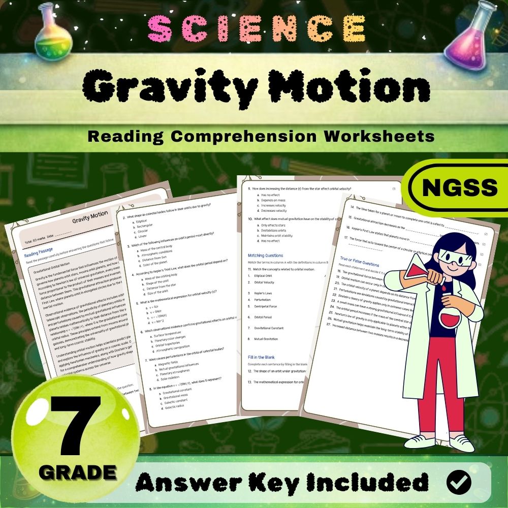 Grade 7 Science Worksheet Bundle | Earth & Space, Life, and Physical Science — included worksheet 14
