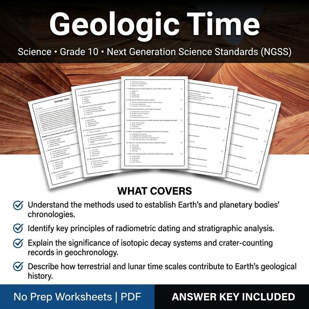 Grade 10 Science Worksheets Bundle | Environmental, Physics & Biology Topics — included worksheet 16