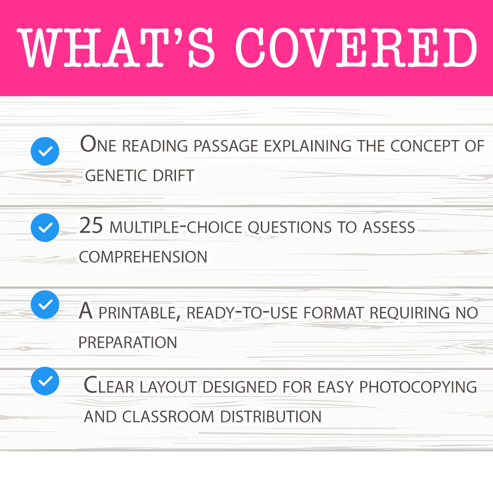 Grade 12 Science worksheet mcq paper worksheet — Grade 12 Science — Worksheet MCQ Paper for Mastering Genetic Drift — page 2