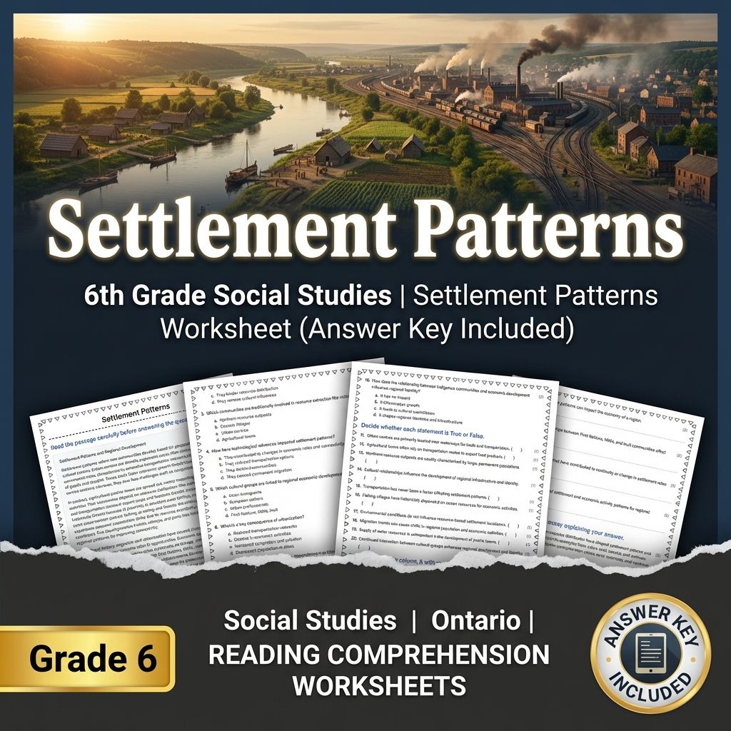 Grade 6 Social Studies Unit Bundle | Canadian Resources, Climate & Environment — included worksheet 3