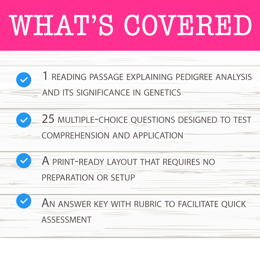 Grade 10 Science worksheet worksheet — Grade 10 Science – Pedigree Analysis Worksheet for Mastering Genetics — page 2