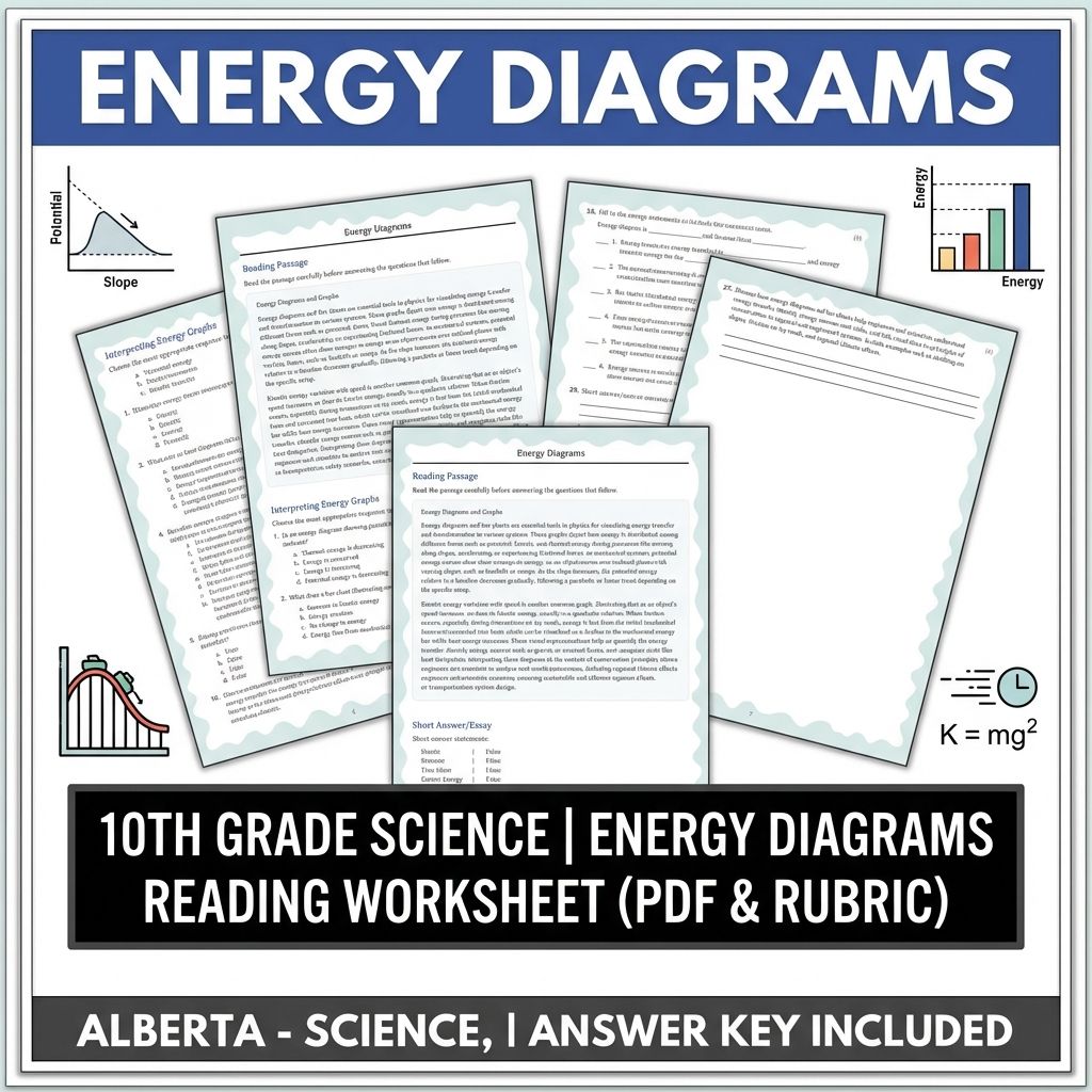 Grade 10 Science Worksheets Bundle | Physics, Earth, and Environmental Topics — included worksheet 10