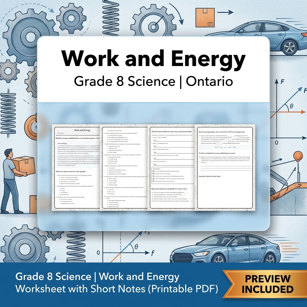 Grade 8 Science Full Year Bundle | Water Systems & Hydrostatics Curriculum — included worksheet 15