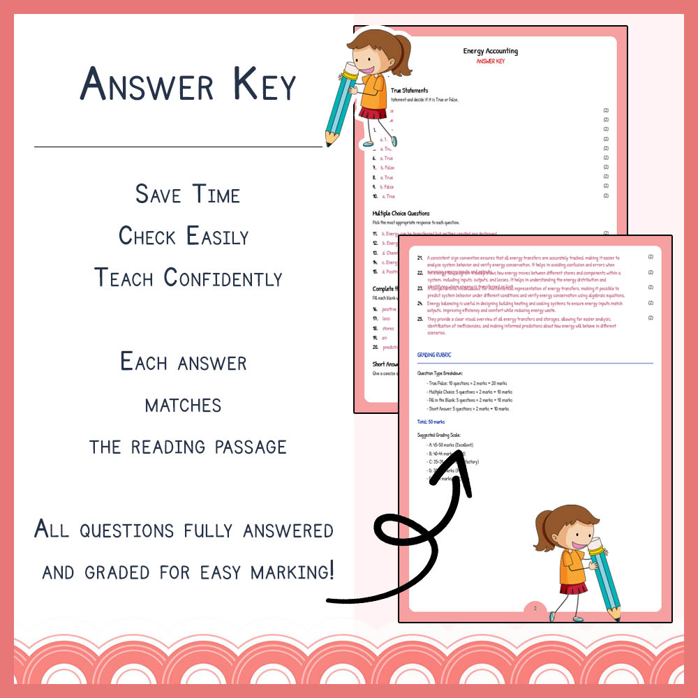 Grade 10 Science worksheet worksheet — Grade 10 Science | Energy Accounting Worksheet & Answer Key (NGSS Aligned) — page 3