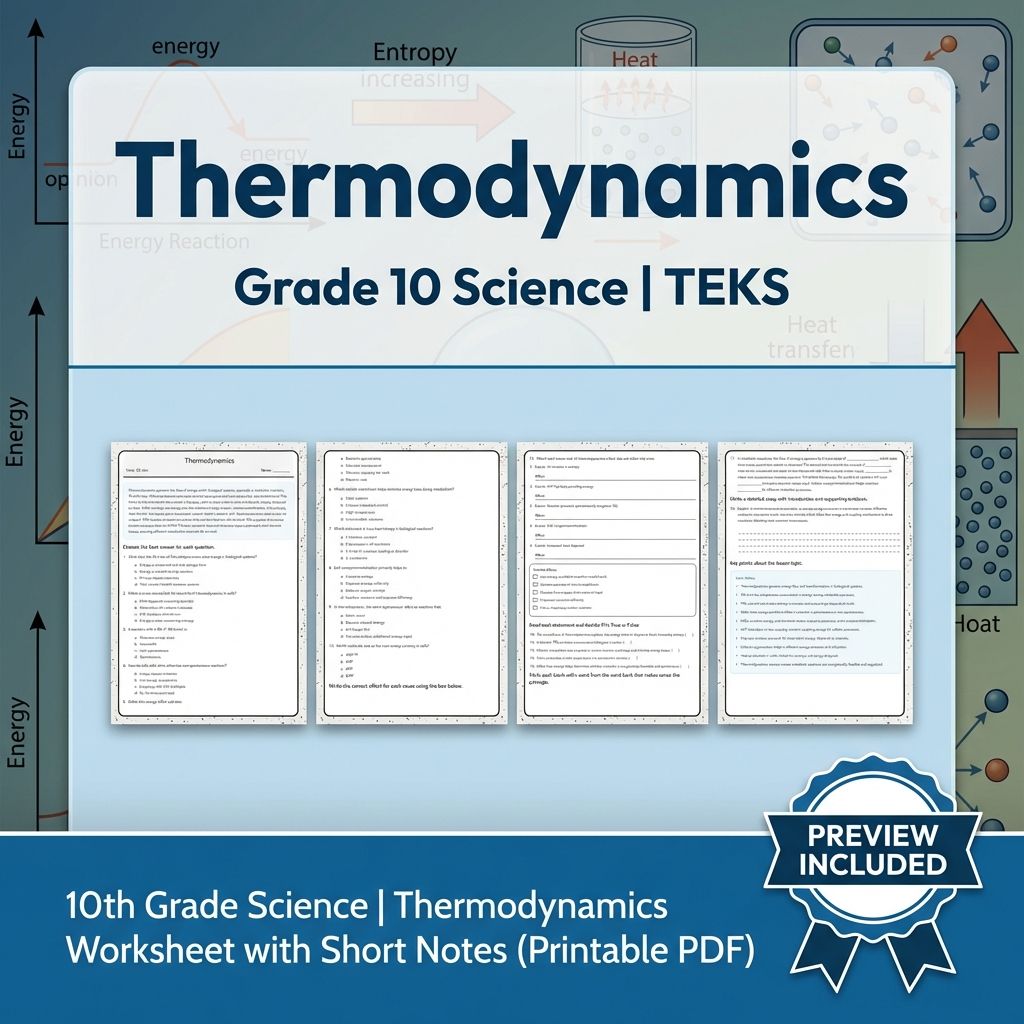 Grade 10 Science Worksheet Bundle – Genetics, Cell Biology & Ecology (PDF) — included worksheet 22