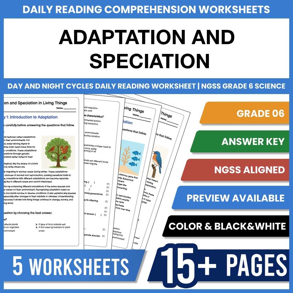 Grade 6 Science Ecosystems Lesson Bundle | NGSS Interactions & Energy — included worksheet 3