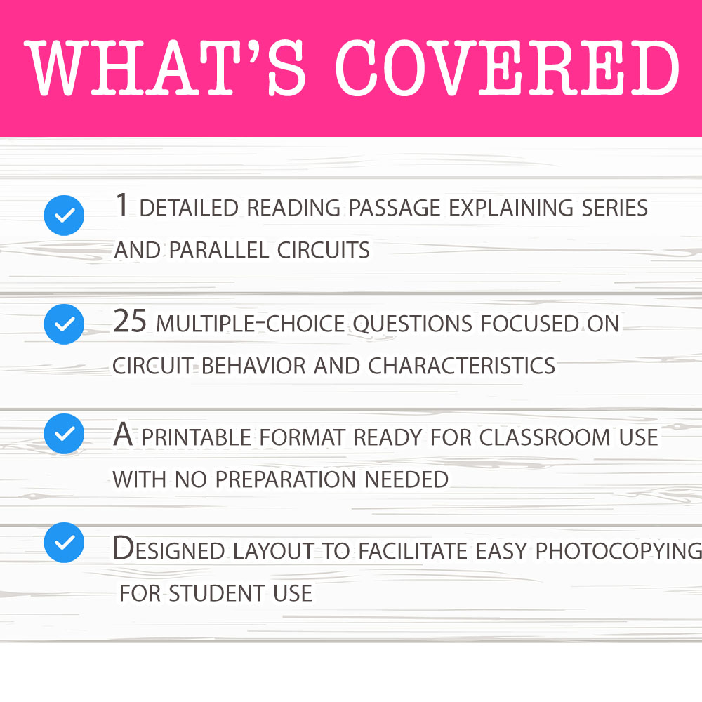 Grade 6 Science worksheet mcq paper worksheet — Grade 6 Science — Worksheet MCQ Paper for Mastering Series and Parallel Ci…