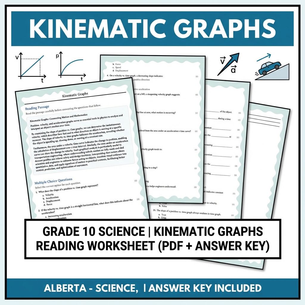 Grade 10 Science Worksheets Bundle | Physics, Earth, and Environmental Topics — included worksheet 11