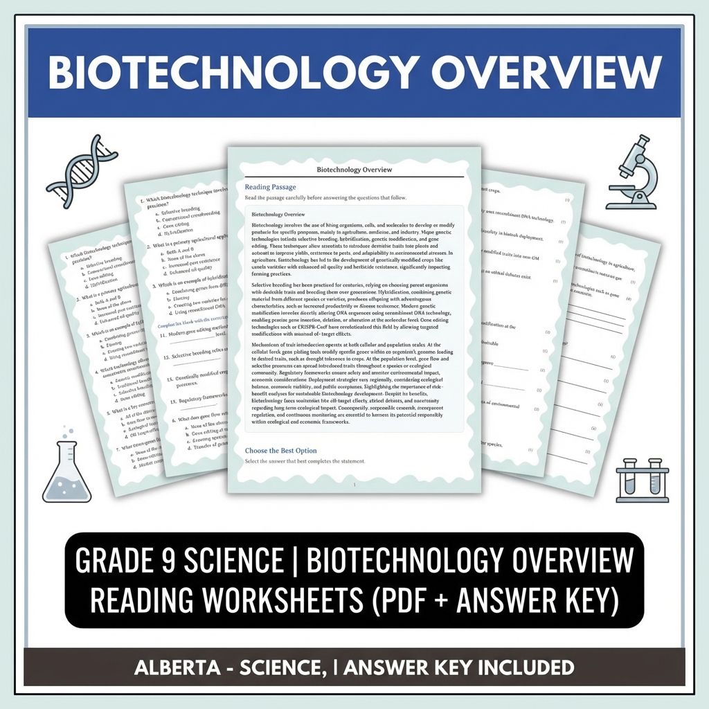 Grade 9 Science | Physics, Biology & Chemistry Mastery (Answer Key Included) — included worksheet 14