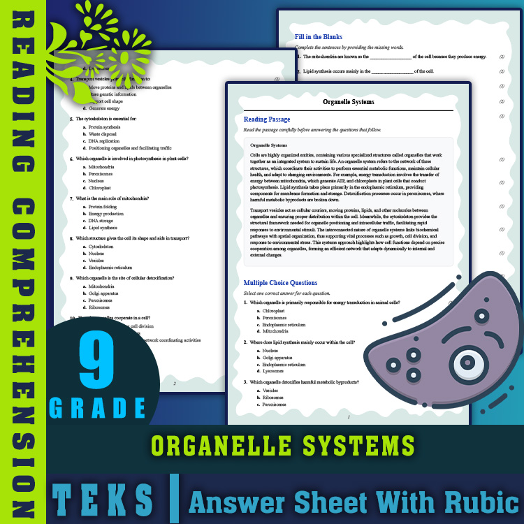 Grade 9 Science reading worksheets worksheet — 9th Grade Science Worksheets | Organelle Systems Mastery (PDF & Answer Key)…