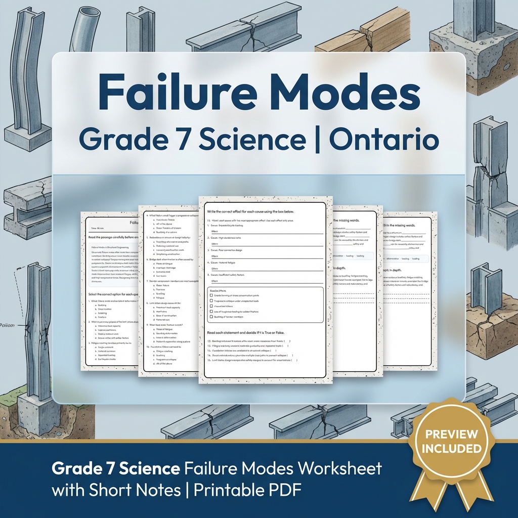 Grade 7 Science Full Year Bundle | Ecosystems & Heat Transfer — included worksheet 20