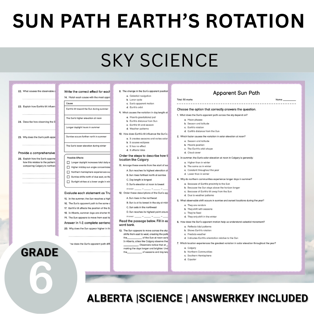 Grade 6 Science Worksheet Bundle – Comprehensive Assessment & Practice Pack — included worksheet 14