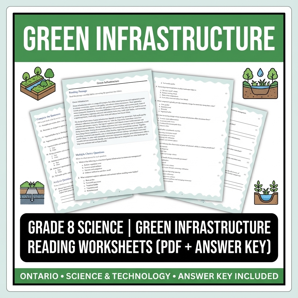 Grade 8 Science Worksheets Bundle | Biology, Physics & Earth Science Resources — included worksheet 20