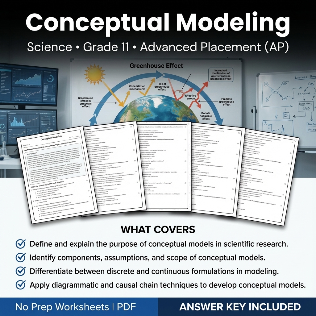 Grade 11 Science Worksheet Bundle | Earth's Systems, Chemistry & Physics — included worksheet 18