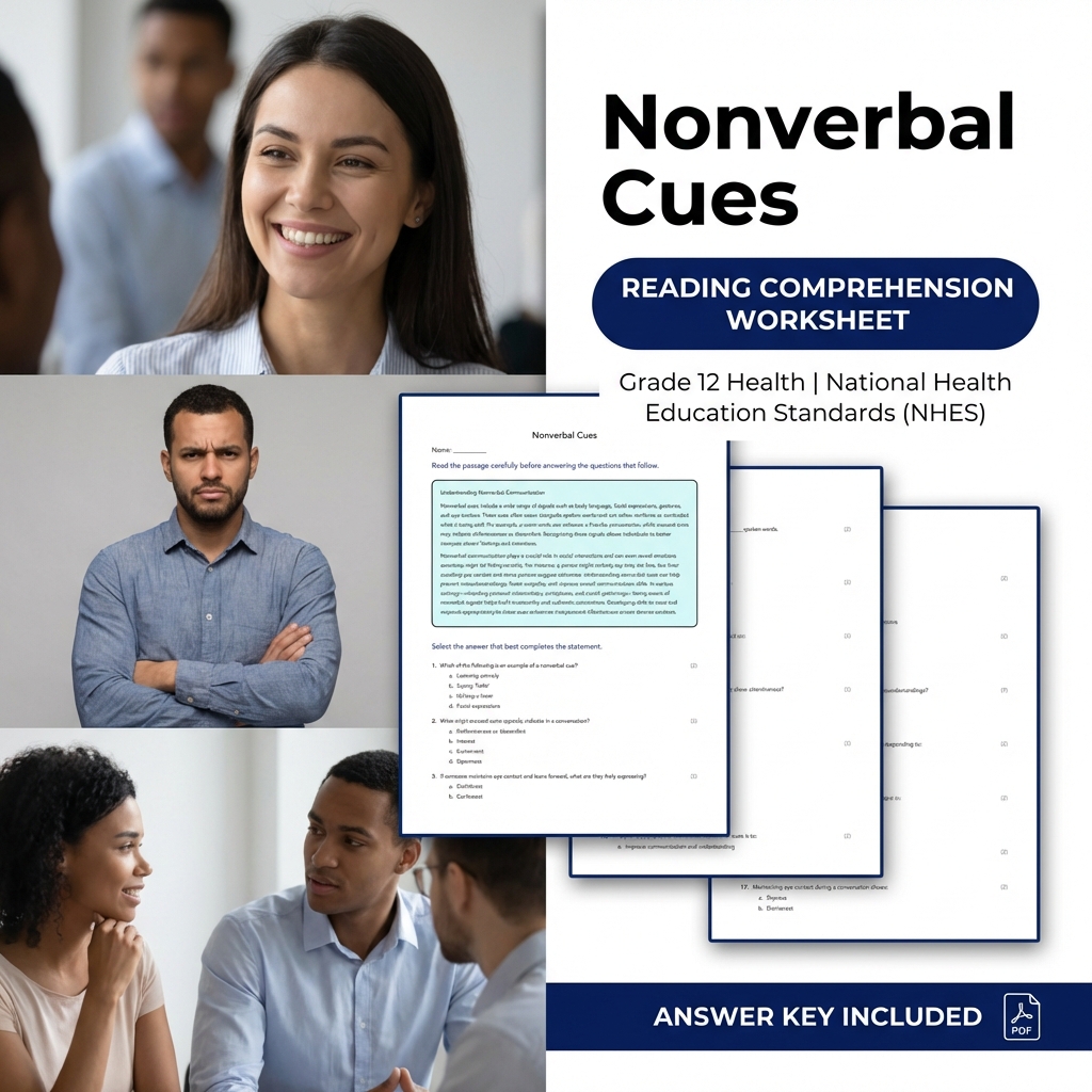 Grade 12 Health Lesson Bundle | Interpersonal Communication Skills NHES — included worksheet 4