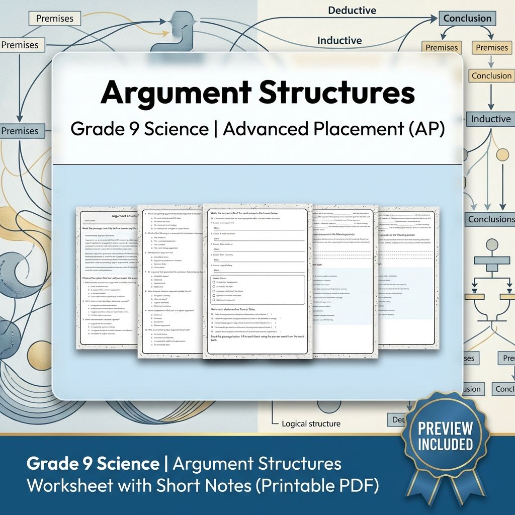 Grade 9 Science | Critical Thinking & Data Analysis Unit Bundle (Worksheets) — included worksheet 5