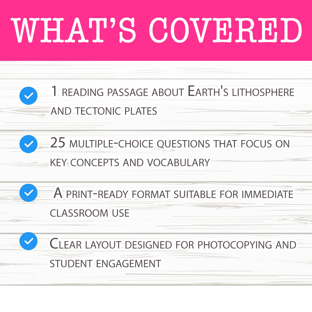 Grade 7 Science worksheet mcq paper worksheet — Grade 7 Science — Plate Basics Worksheet for Mastery — page 2