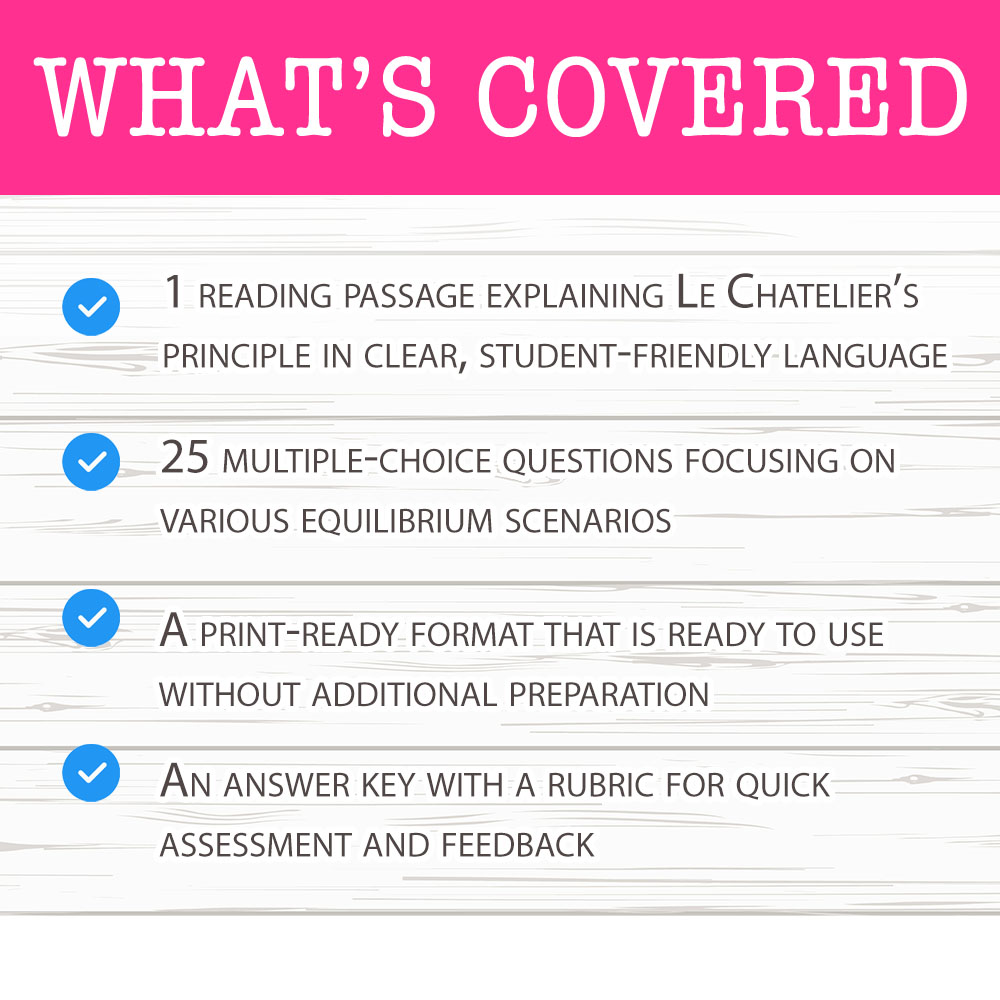 Grade 12 Science worksheet mcq paper worksheet — Grade 12 Science — Worksheet MCQ Paper for Mastering Le Ch atelier — page 2