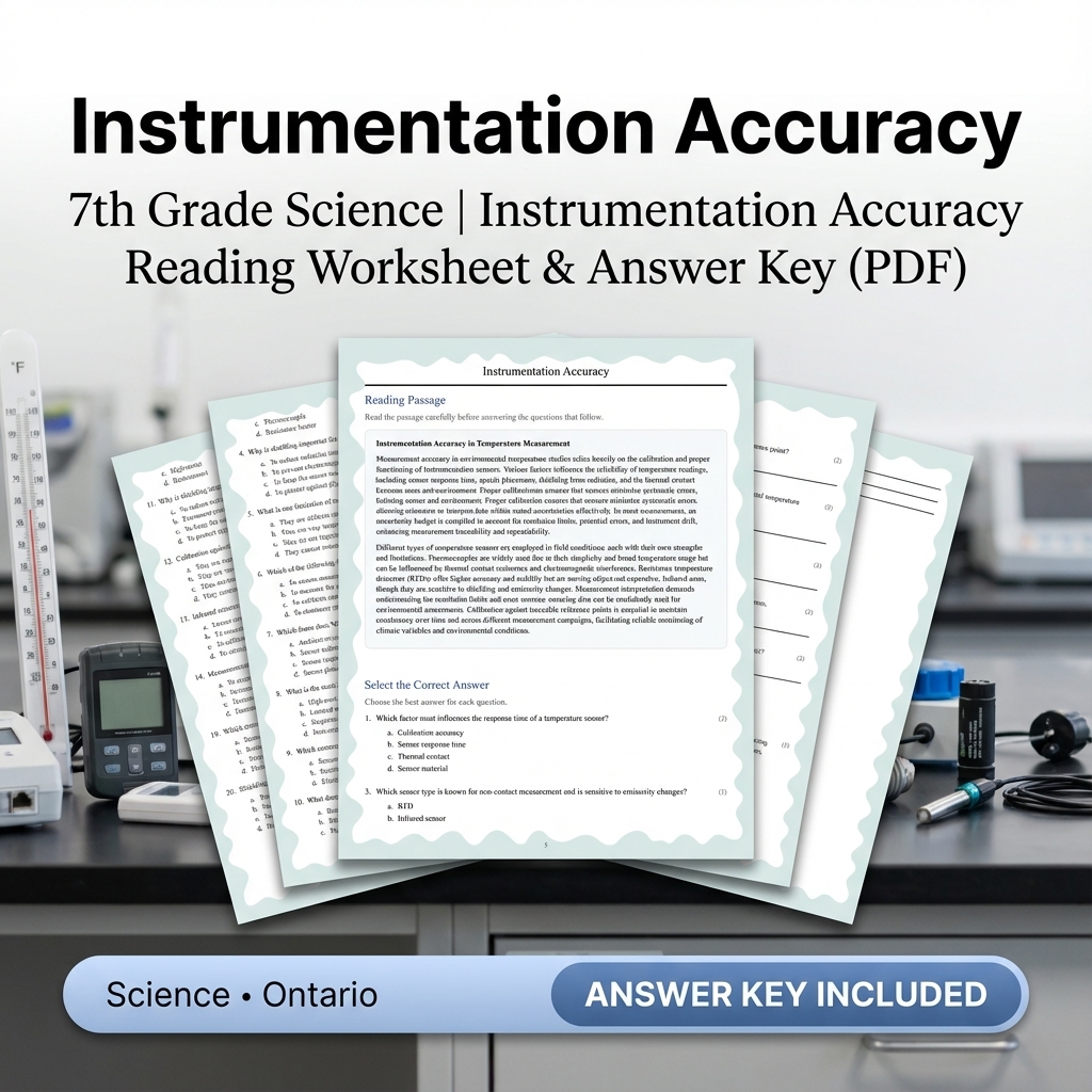 Grade 7 Science | Thermal Energy & Transfer Worksheet Bundle  — included worksheet 7
