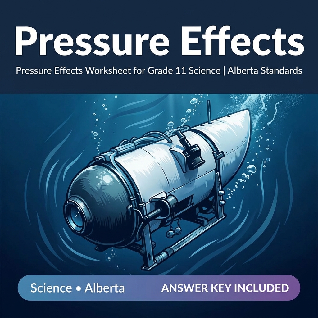 Pressure Effects Worksheet for Grade 11 Science | Alberta Standards