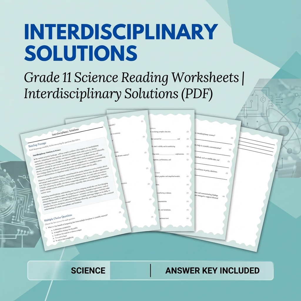 Grade 11 Science Bundle | Waves, Ecology, Physics & More (Answer Keys) — included worksheet 17
