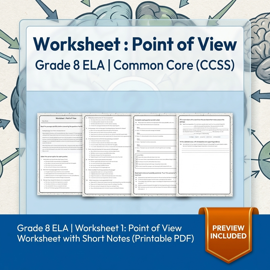 Grade 8 Clarity, Evidence & Argument Writing ELA Full-Year Bundle CCSS — included worksheet 15