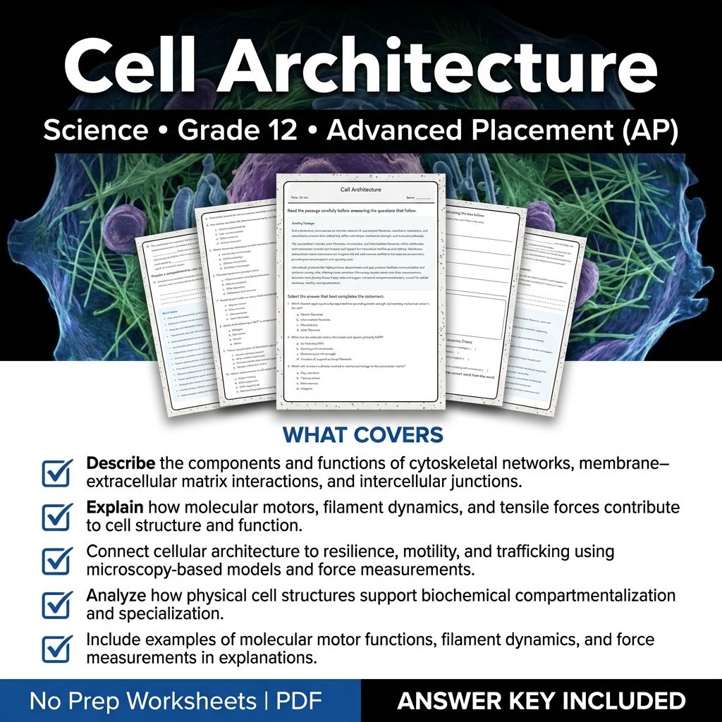 Grade 12 Science Unit Worksheet Bundle – Cell Biology, Genetics & Ecology — included worksheet 3