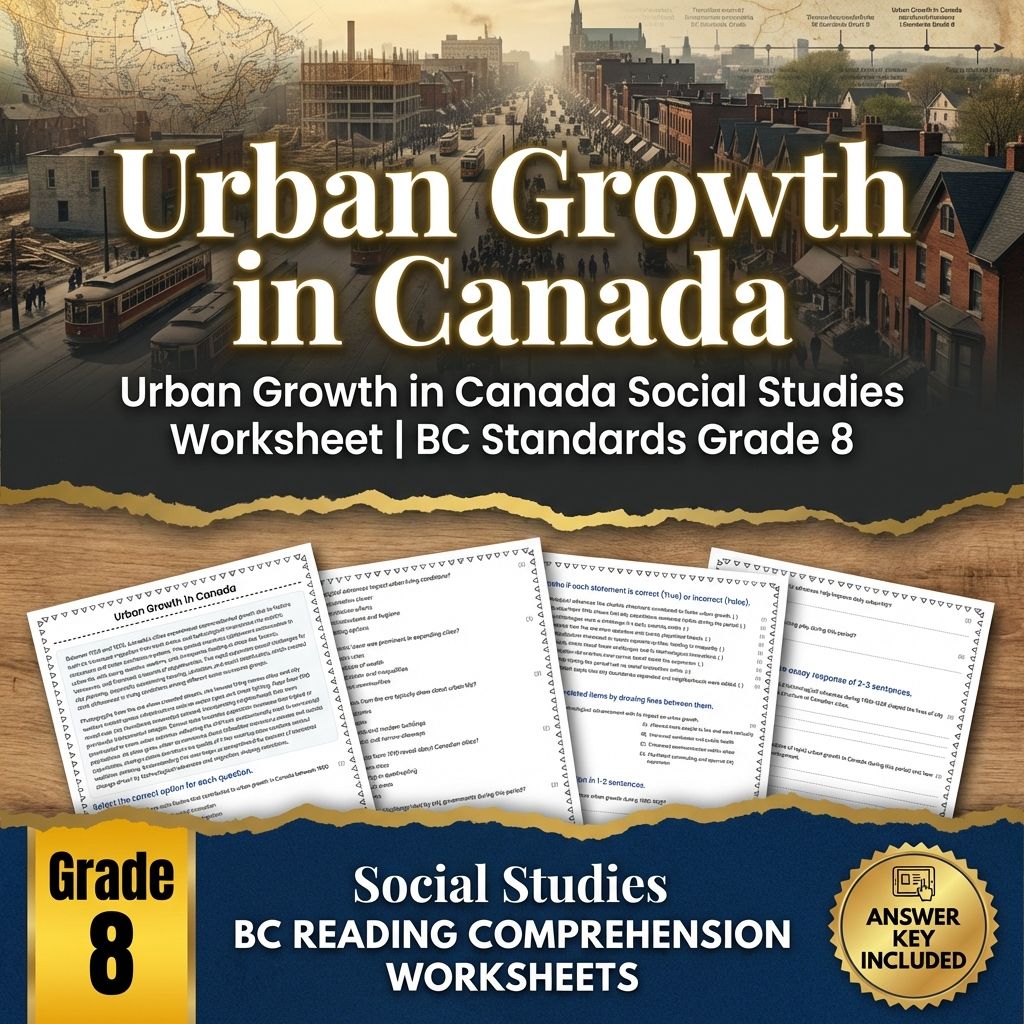 Grade 8 Social Studies | Industrialization and Urbanization Bundle — included worksheet 2