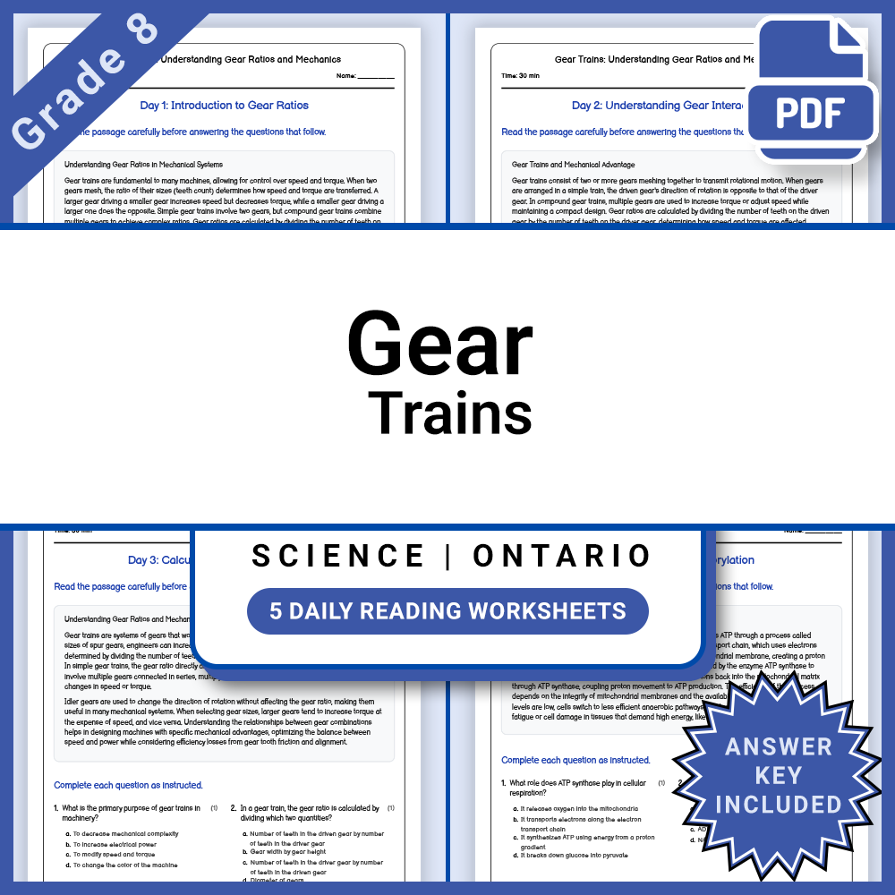 Grade 8 Science Full Year Curriculum Bundle | Water Systems & Energy — included worksheet 14