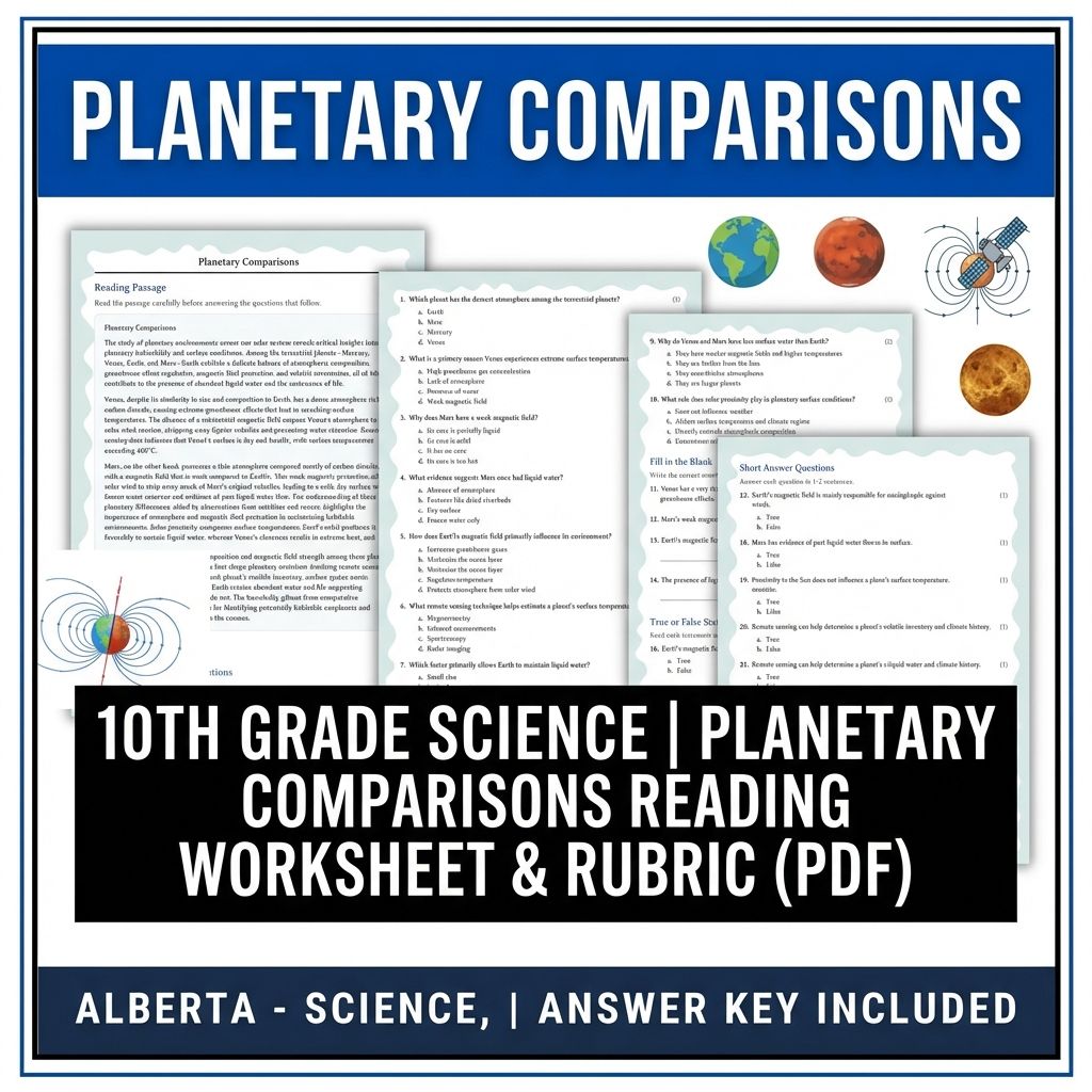 Grade 10 Science Worksheets Bundle | Physics, Earth, and Environmental Topics — included worksheet 14