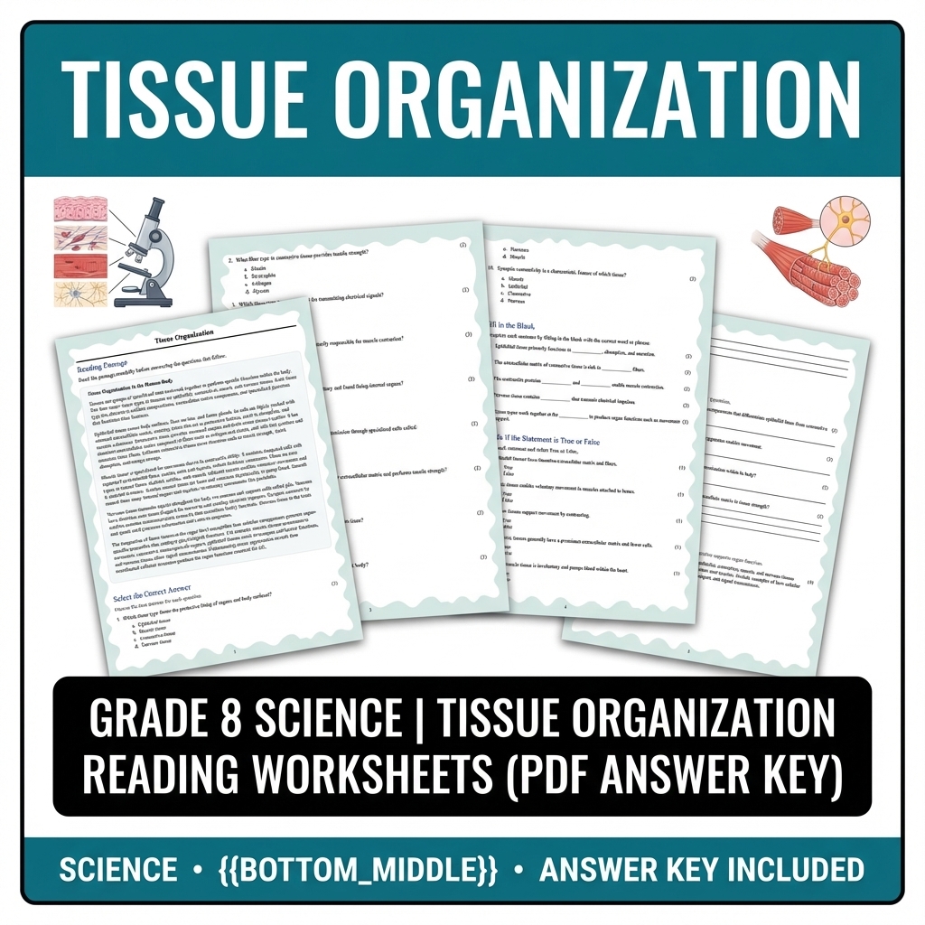 Grade 8 Science Worksheets Bundle | Biology, Physics & Earth Science Resources — included worksheet 21