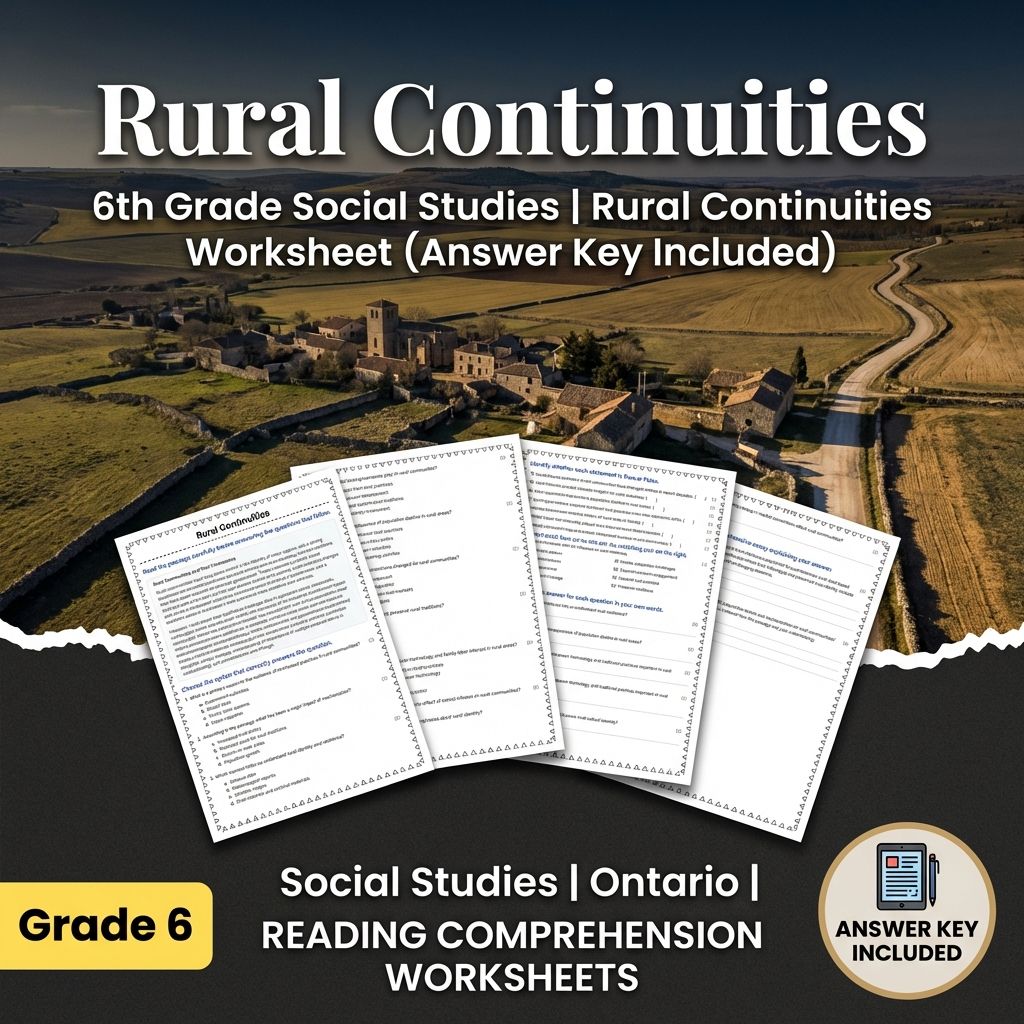 Grade 6 Social Studies Bundle | Geography, Resources & Cultural Perspectives — included worksheet 8