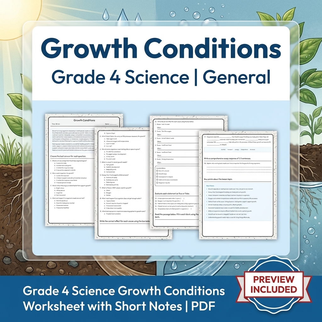 Grade 4 Science Lesson Group Bundle | Ecosystems, Life Cycles & Classification — included worksheet 3