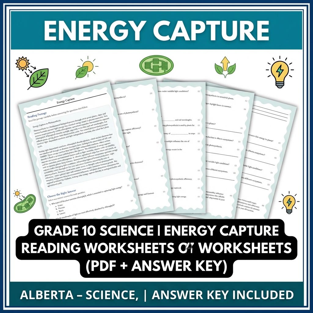 Grade 10 Science | Cell Systems, Energy, & Homeostasis (Standards-Aligned) — included worksheet 4